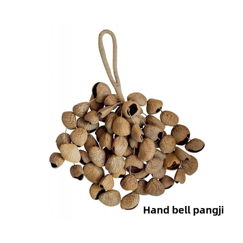 zensoullab Derui Musical Instruments African Hand Bell Plant Fruit Bell String Bell Bracelet Anklet Accompaniment Yoga Healing Small Musical Instrument