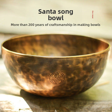 Zensoullab Nepal Handmade Full Moon Himalaya Bowl Santa Bowl Sound Therapy Copper Bowl Yoga Meditation Healing Buddha Sound Bowl Singing Bowl