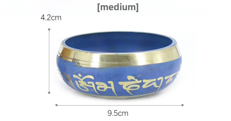 zensoullab Nepal Handmade Buddha Sound Bowl Chanting Bowl Singing Bowl Yoga Meditation Bowl Copper Chime Ritual Bowl Healing Buddha Sound Bowl