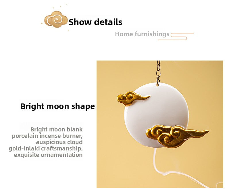 zensoullab Zen Style Backflow Incense Burner Home Sandalwood Agarwood Incense Holder Indoor Creative Gift Hanging Incense Burner Decorative Ornament