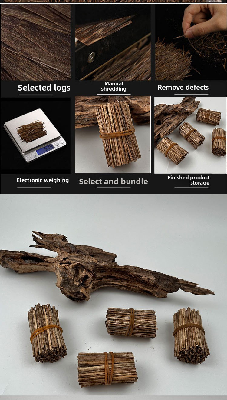 zensoullab Natural Vietnam Nha Trang Agarwood Slices Incense Sticks Sandalwood Raw Materials Agarwood Slices for Worship Original Wood Aromatherapy Incense Wood