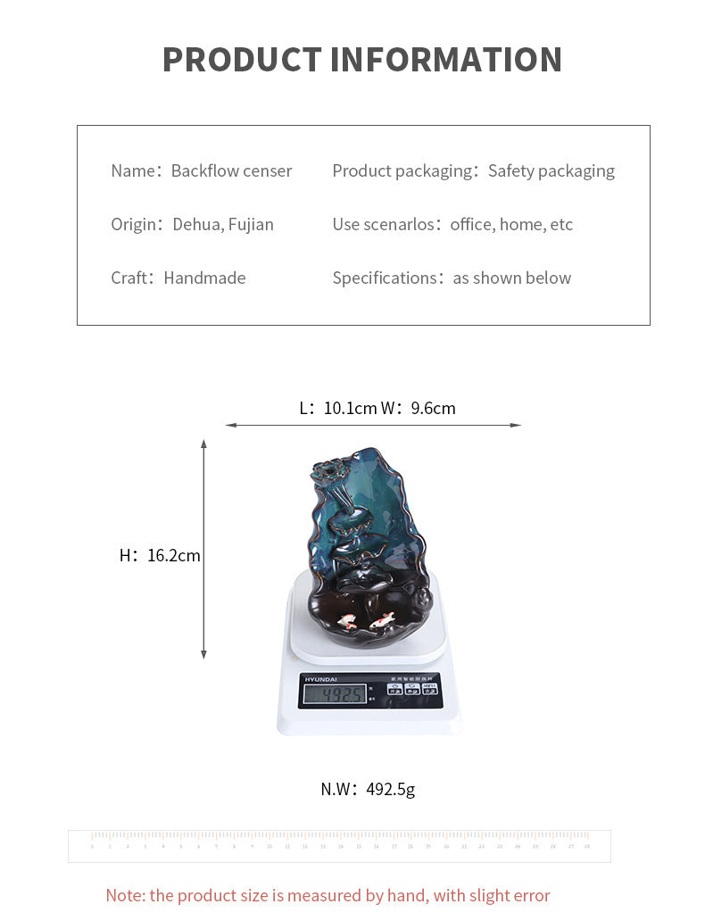 Amazon Ceramic Lotus Backflow Incense Burner Creative Blue Lotus Backflow Aromatherapy Burner Home Decor
