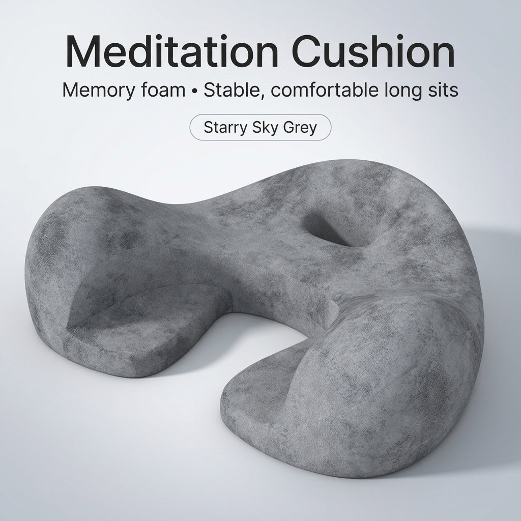 ZenSoulLab Unity Meditation Cushion with 3D Resilient Support