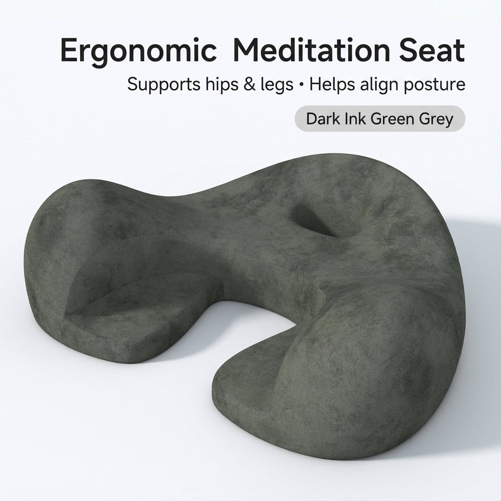 ZenSoulLab Unity Meditation Cushion with 3D Resilient Support