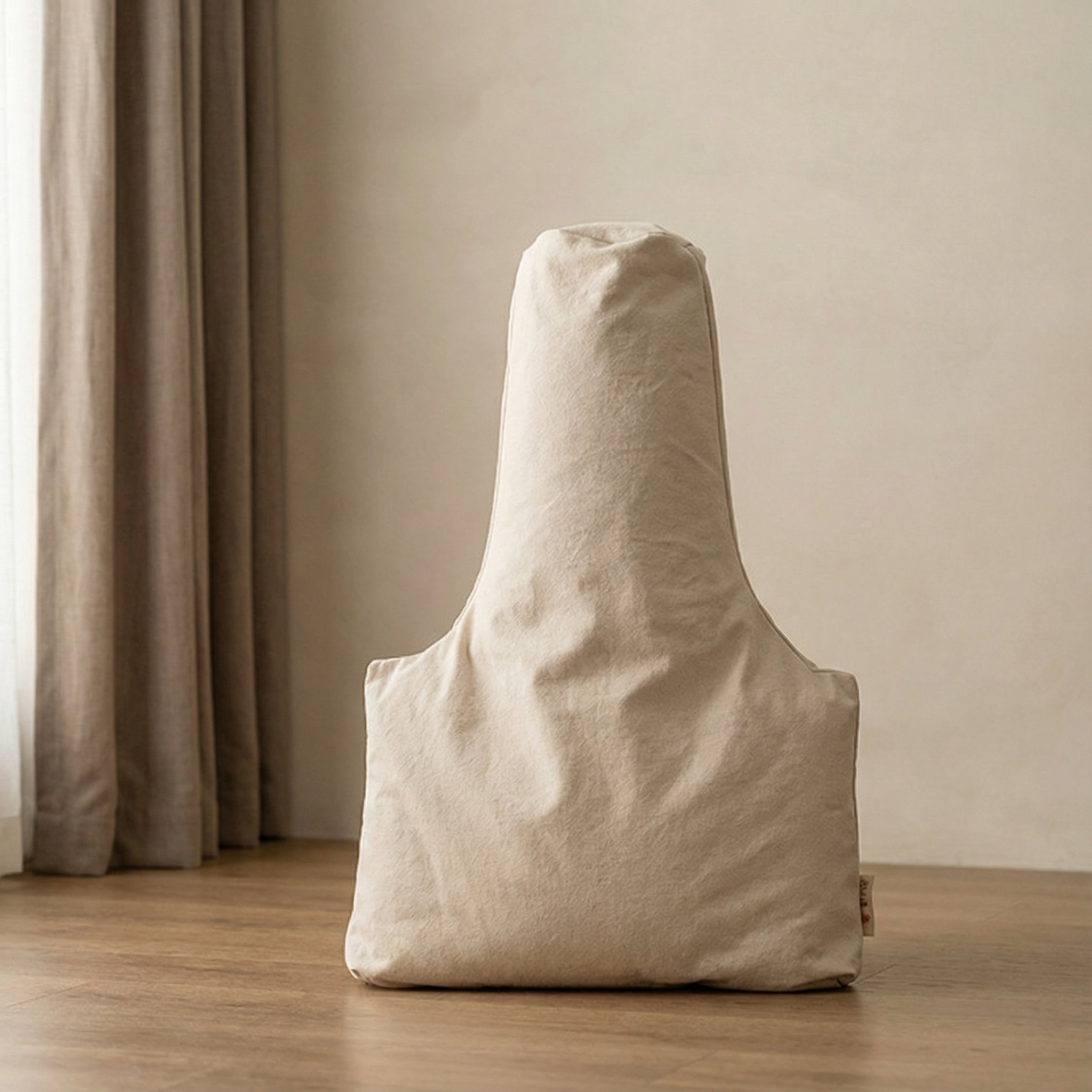 ZenSoulLab T-Shaped Ergonomic Meditation Cushion with Buckwheat Hull Filling