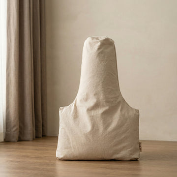 ZenSoulLab T-Shaped Ergonomic Meditation Cushion with Buckwheat Hull Filling