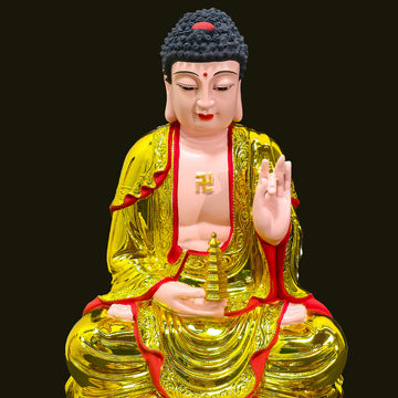 Medicine Buddha Resin Statue – Symbol of Healing & Light