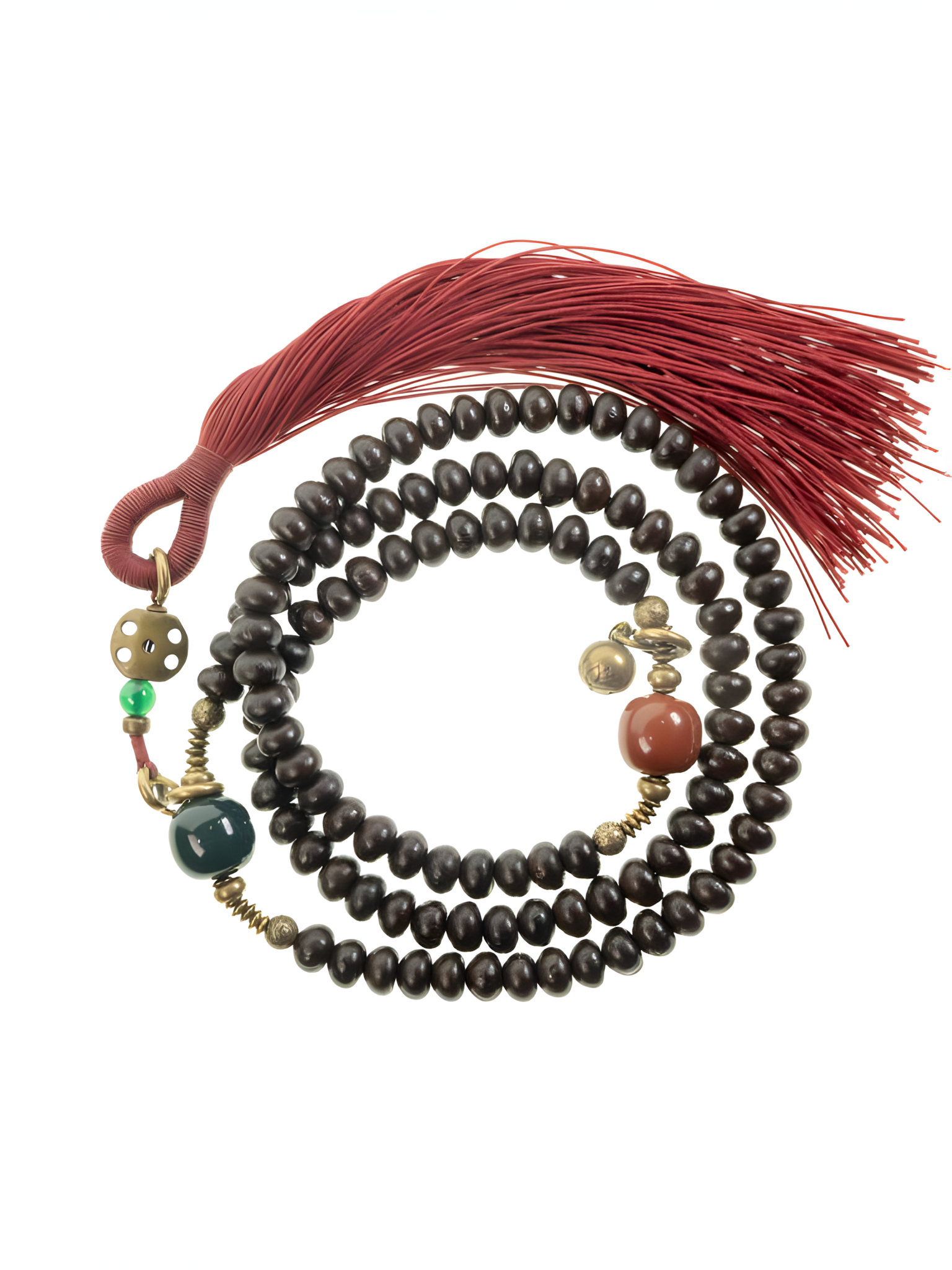 Wisdom Guardian | Sandalwood Mala Beads Necklace & Bracelet