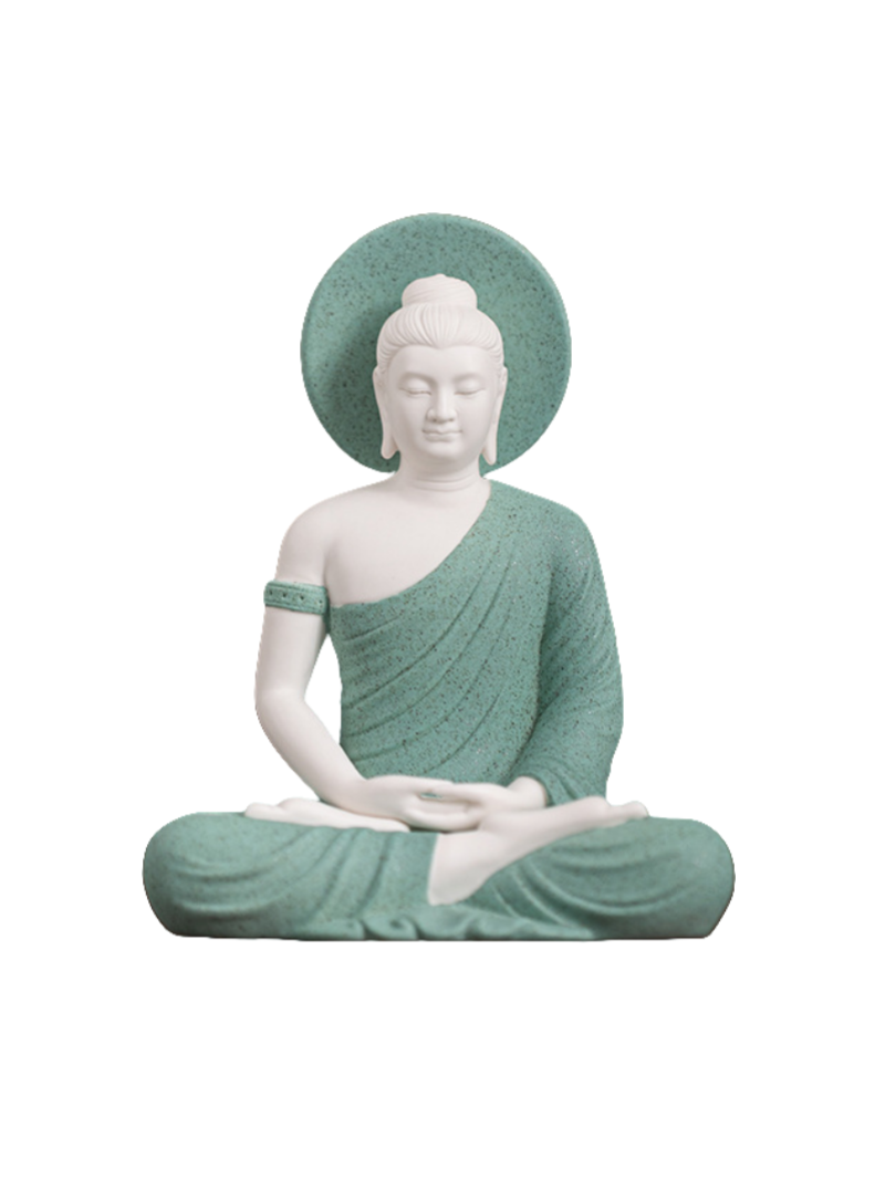 Serene Enlightenment – Ceramic Buddha Statue for Mindful Living