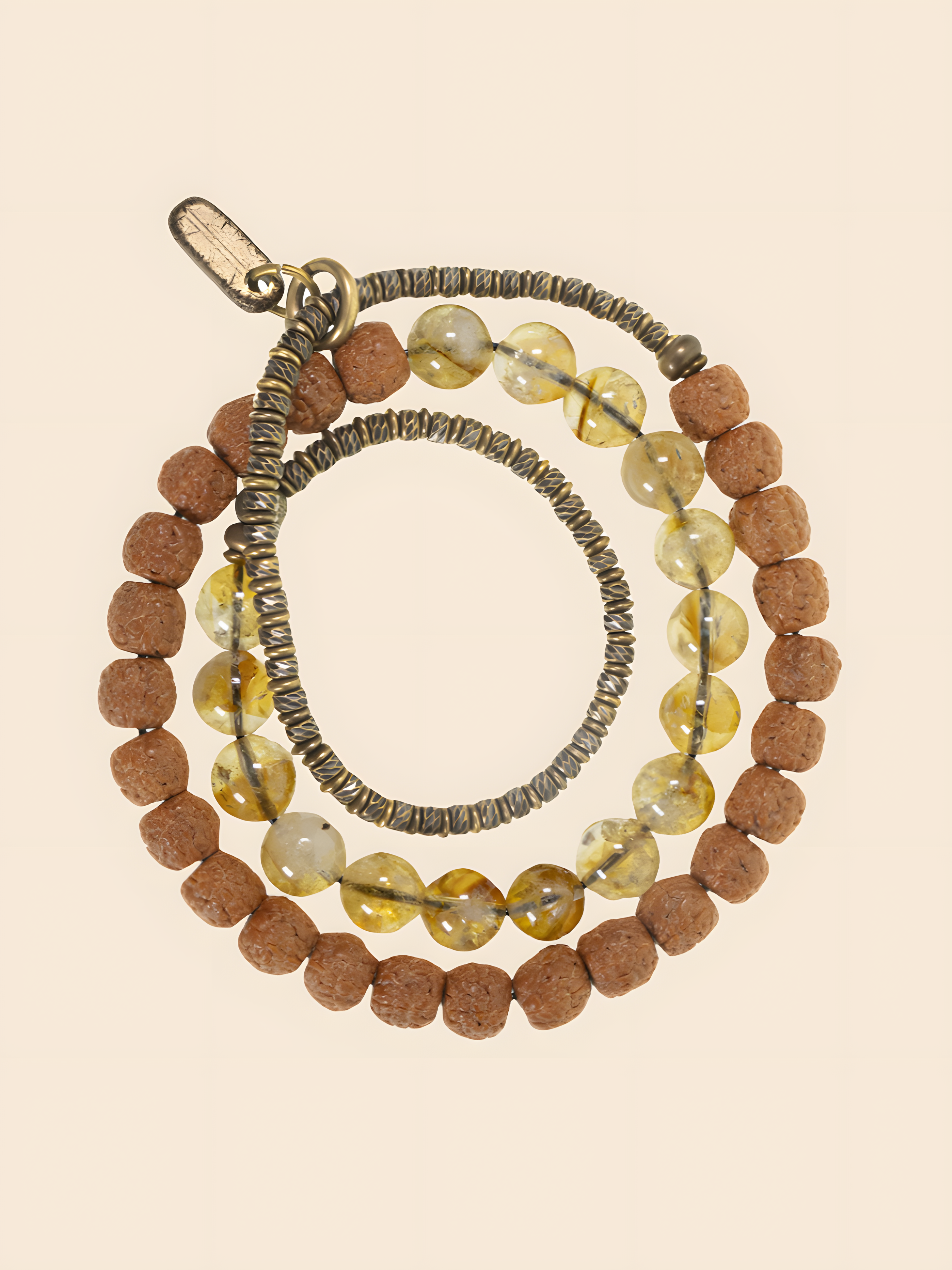 Sunlit Sutra - Citrine & Bodhi Bead Bracelet – Sunlit Sutra Spiritual Energy Jewelry