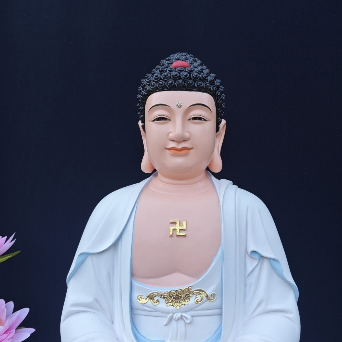 Majestic Amitabha Buddha Statue · Seated on Lotus of Compassion