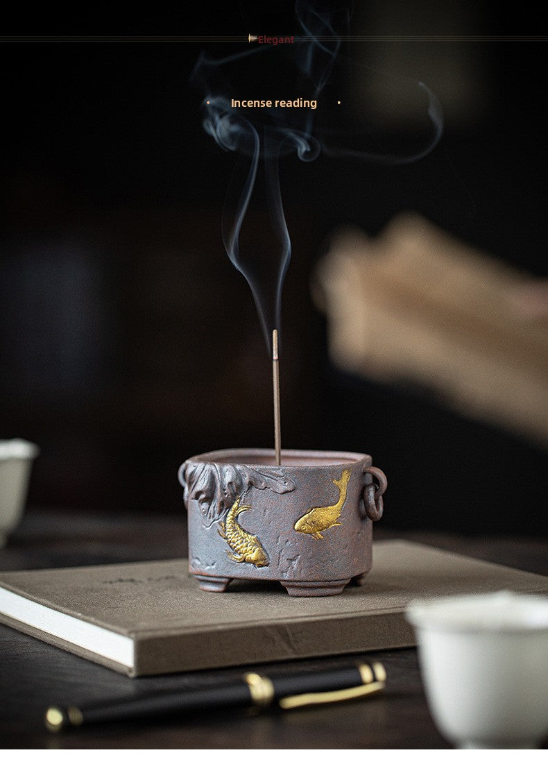 Zensoullab Zen Chinese Ancient Fragrance Incense Inserted Incense Burner Creative Home Living Room Desktop Tea Room Space Desktop Decoration Incense Burner