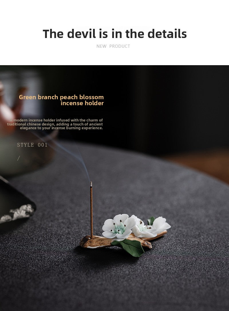 zensoullab Ceramic Flower Incense Holder