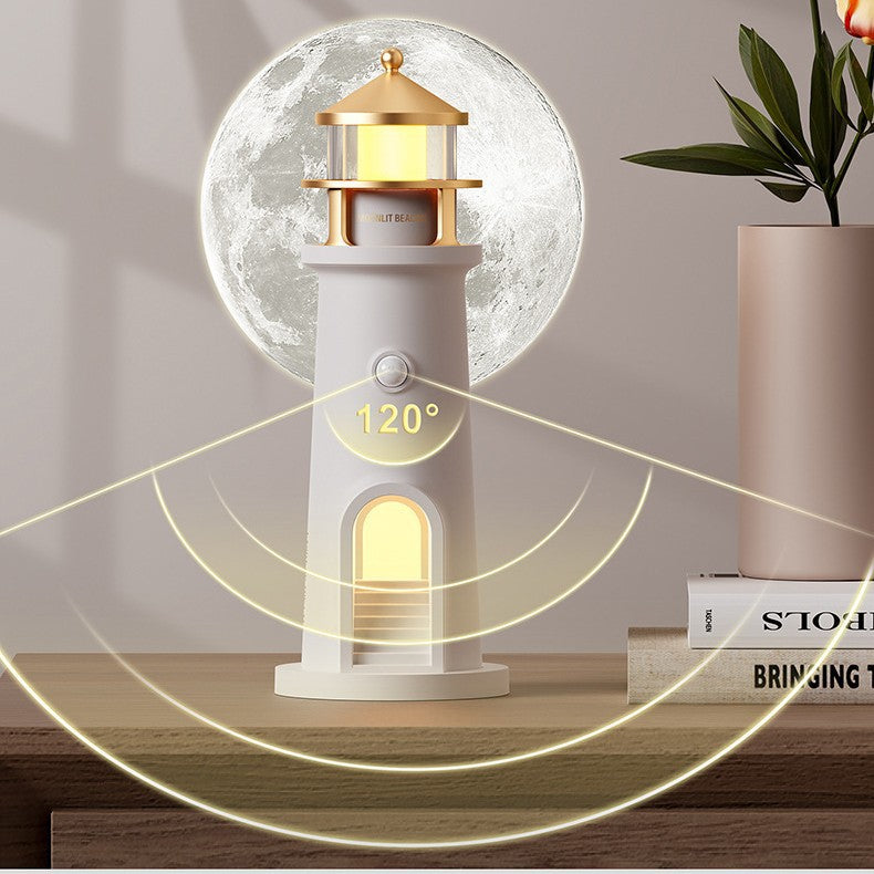zensoullab Moonlight Lighthouse Projection Lamp Atmosphere Bedroom Bedside Sleep Companion Night Light Desktop Creative High-end Ornament