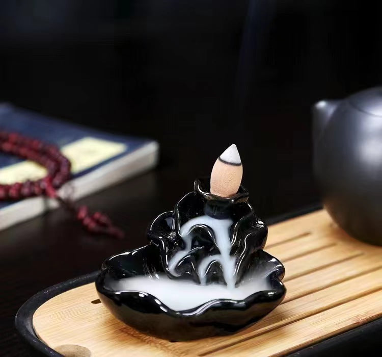 zensoullab Ceramic Backflow Incense Burner Creative Home Office Incense Decoration Incense Burner Direct Supply One Piece Supply