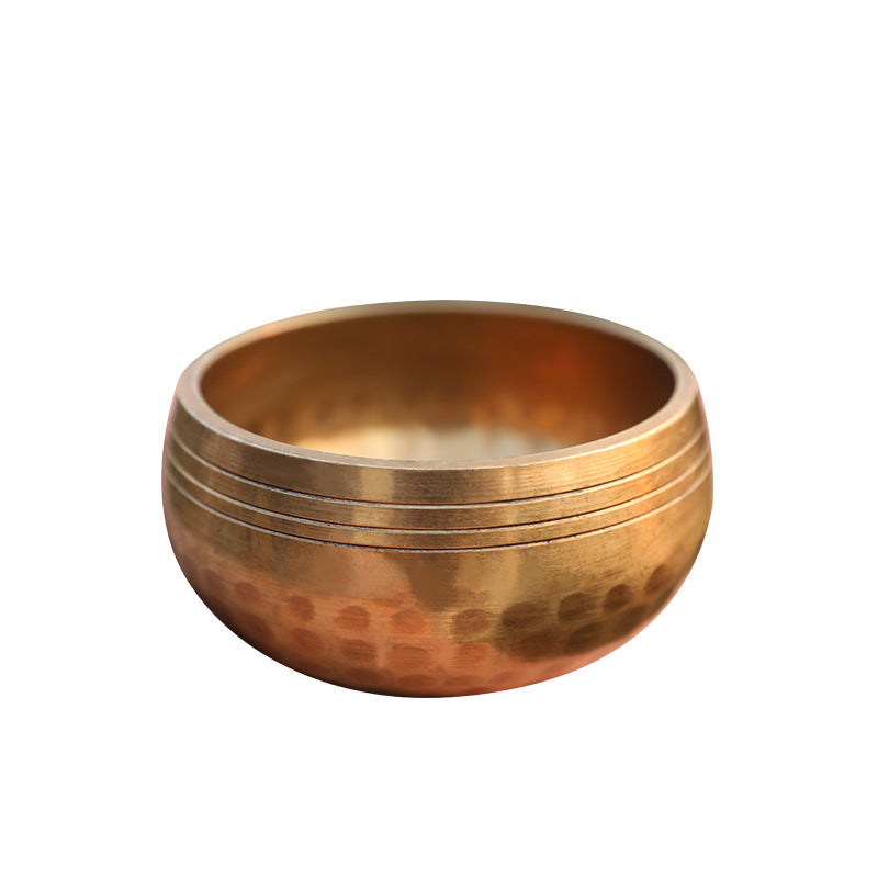 Zensoullab Nepal Hammer Pattern Himalaya Bowl Buddha Sound Bowl Yoga Meditation Bowl Xizang Buddha Sound Bowl Ear Cleaning Healing Sound Bowl 8cm