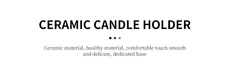 Ceramic Aromatherapy Candle Holder Aromatherapy Burner Simple Nordic Style Candle Cup Atmosphere Decoration Sage Holy Wood Plate
