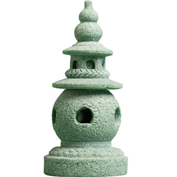 zensoullab Three Pools of Moonlight Small Stone Tower Chinese Style Palace Lantern Antique-Style Ornament Fish Tank Landscaping Micro Landscape Rockery Bonsai Small Decoration