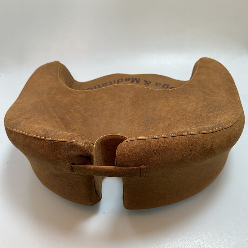 zensoullab Double Disc Memory Foam Cushion Yoga Long Sitting Non-Collapsing Removable Washable Meditation Cushion Meditation Seat Zen Meditation Cushion