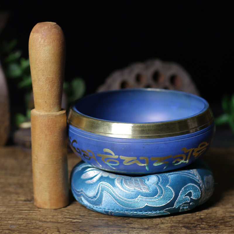 zensoullab Nepal Handmade Buddha Sound Bowl Chanting Bowl Singing Bowl Yoga Meditation Bowl Copper Chime Ritual Bowl Healing Buddha Sound Bowl