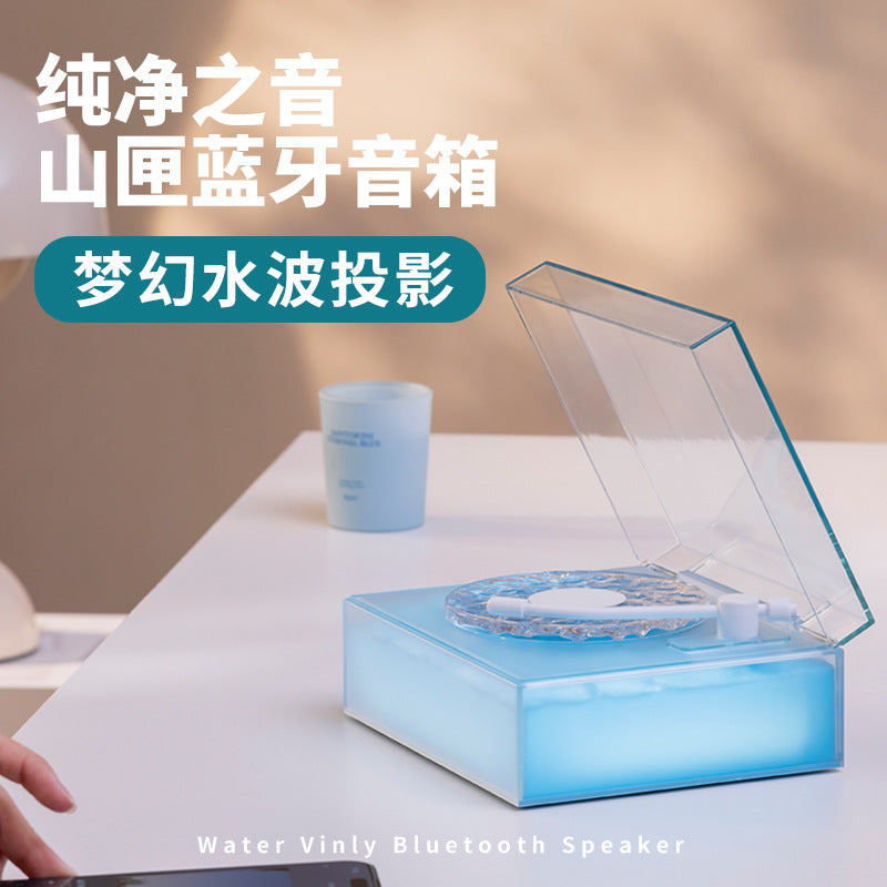 zensoullab2025 New High-Quality Water Ripple Bluetooth Speaker Wireless Portable Desktop Projection Gift for Friends Audio