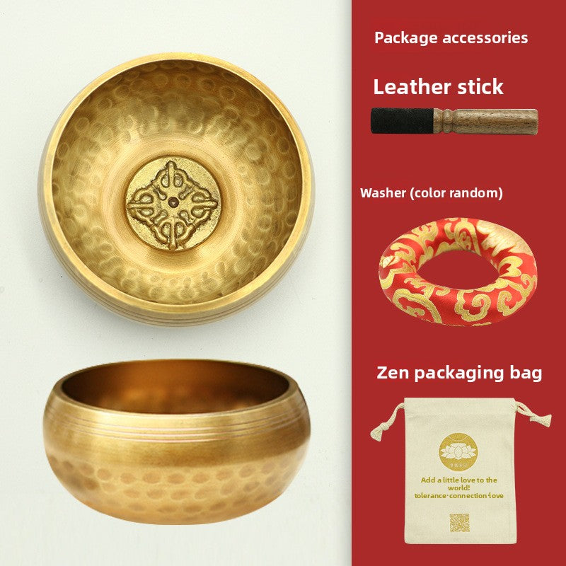 Zensoullab Nepal Handmade Buddha Sound Bowl Himalaya Bowl Meditation Yoga Healing Sound Bowl Xizang Practice Chanting Copper Bowl