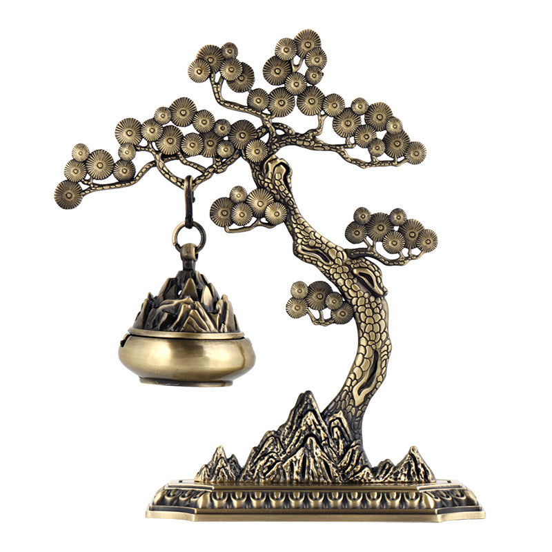 zensoullab Welcome Pine Chinese Style Aromatherapy Ornament Home Indoor Creative Incense Burner Sandalwood Hanging Incense Burner Incense Ceremony Tea Ceremony In Stock