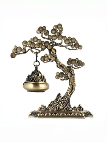 zensoullab Welcome Pine Chinese Style Aromatherapy Ornament Home Indoor Creative Incense Burner Sandalwood Hanging Incense Burner Incense Ceremony Tea Ceremony In Stock
