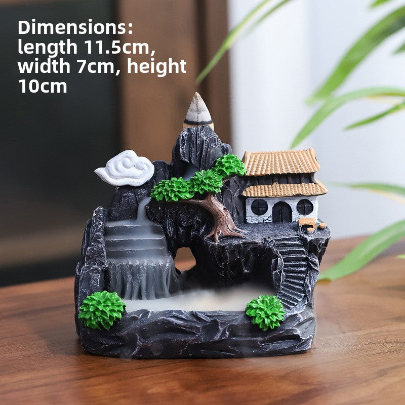 Zensoullab Backflow Incense Burner Resin Ceramic Creative Decoration Aromatherapy Sandalwood Burner Home Aromatherapy Incense Burner Zen