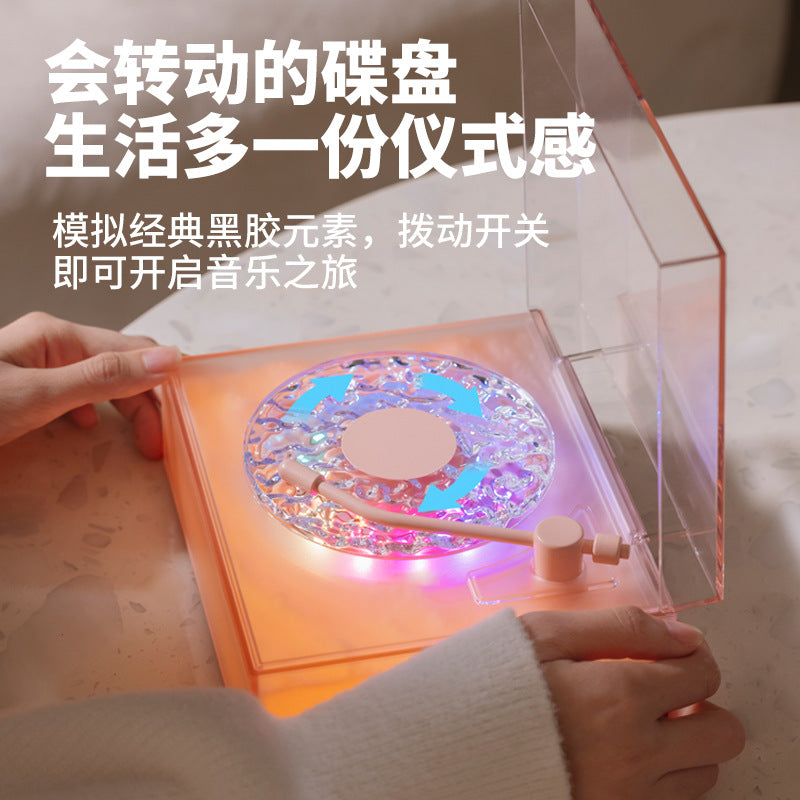 zensoullab2025 New High-Quality Water Ripple Bluetooth Speaker Wireless Portable Desktop Projection Gift for Friends Audio