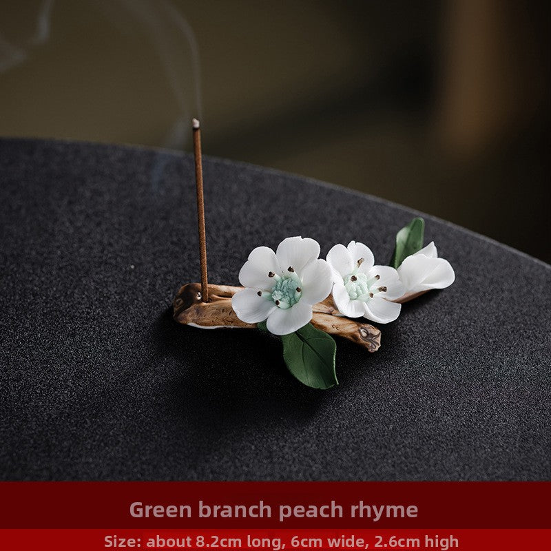 zensoullab Ceramic Flower Incense Holder