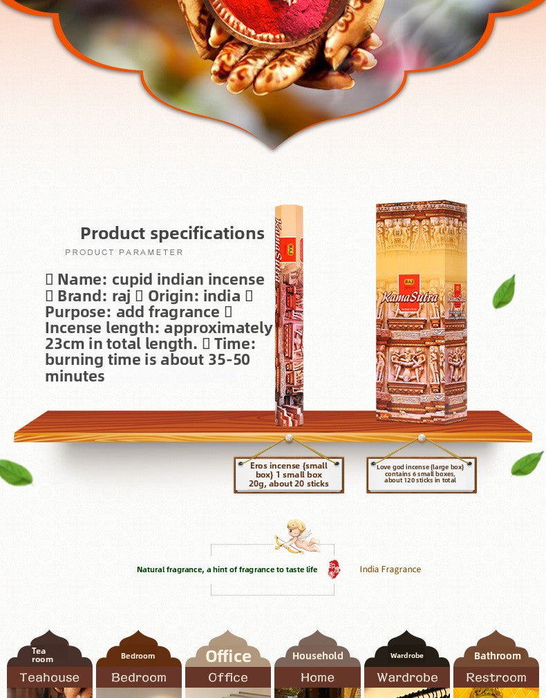 zensoullab Indian Incense Kamasutra Original Imported Handmade Incense Stick 125