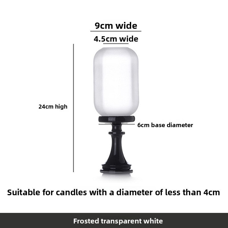 Zensoullab Chinese Style Incense Candle Holder Chinese Zen Antique Lampshade Ceramic Decoration Tea Room Atmosphere