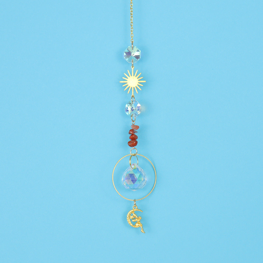 zensoullab Crystal Sun Catcher Crystal Pendant Light Hanging Garden Decoration Pendant Light Crystal Accessories