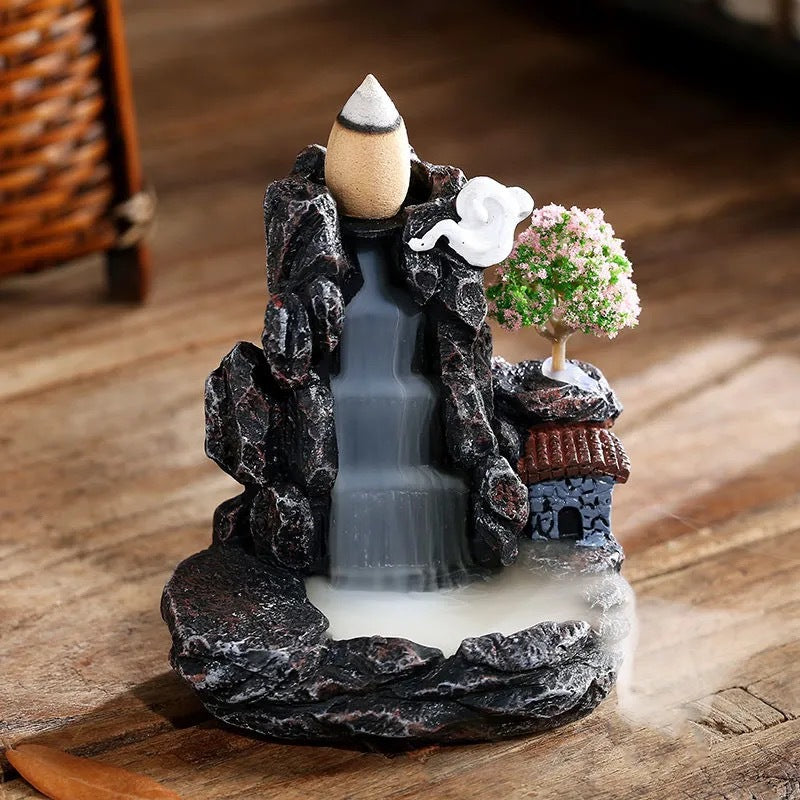 Zensoullab Backflow Incense Burner Resin Ceramic Creative Decoration Aromatherapy Sandalwood Burner Home Aromatherapy Incense Burner Zen