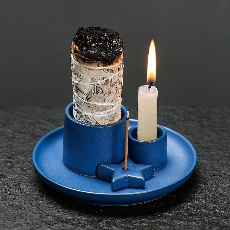 Peruvian Palo Santo Incense Tray Palo Santo Incense Burner European and American California White Sage Burning Container
