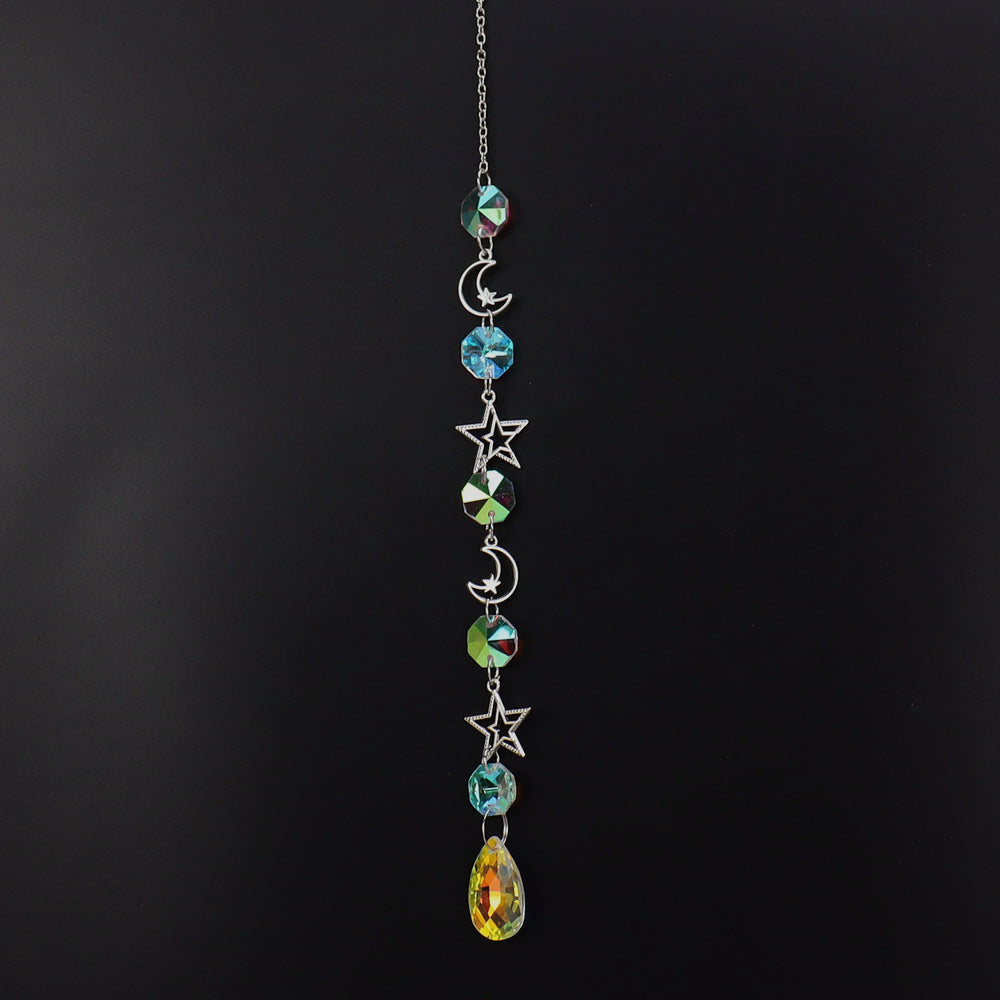 zensoullab Crystal Sun Catcher Silver Pendant Light Fixture Crystal Accessories