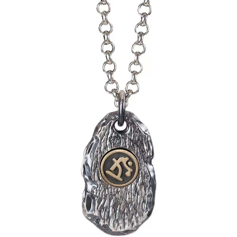 zensoullab Zodiac Birth Buddha Pendant Men Thai Silver Necklace Women Vintage Distressed Silver Chain Car Keychain Pendant