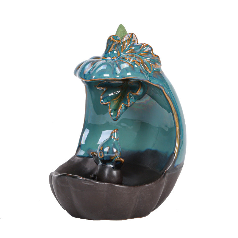 zensoullab Ceramic Beauty Statue Backflow Incense Burner Creative Beauty Elephant Sandalwood Burner Smoke Backflow Home Decor