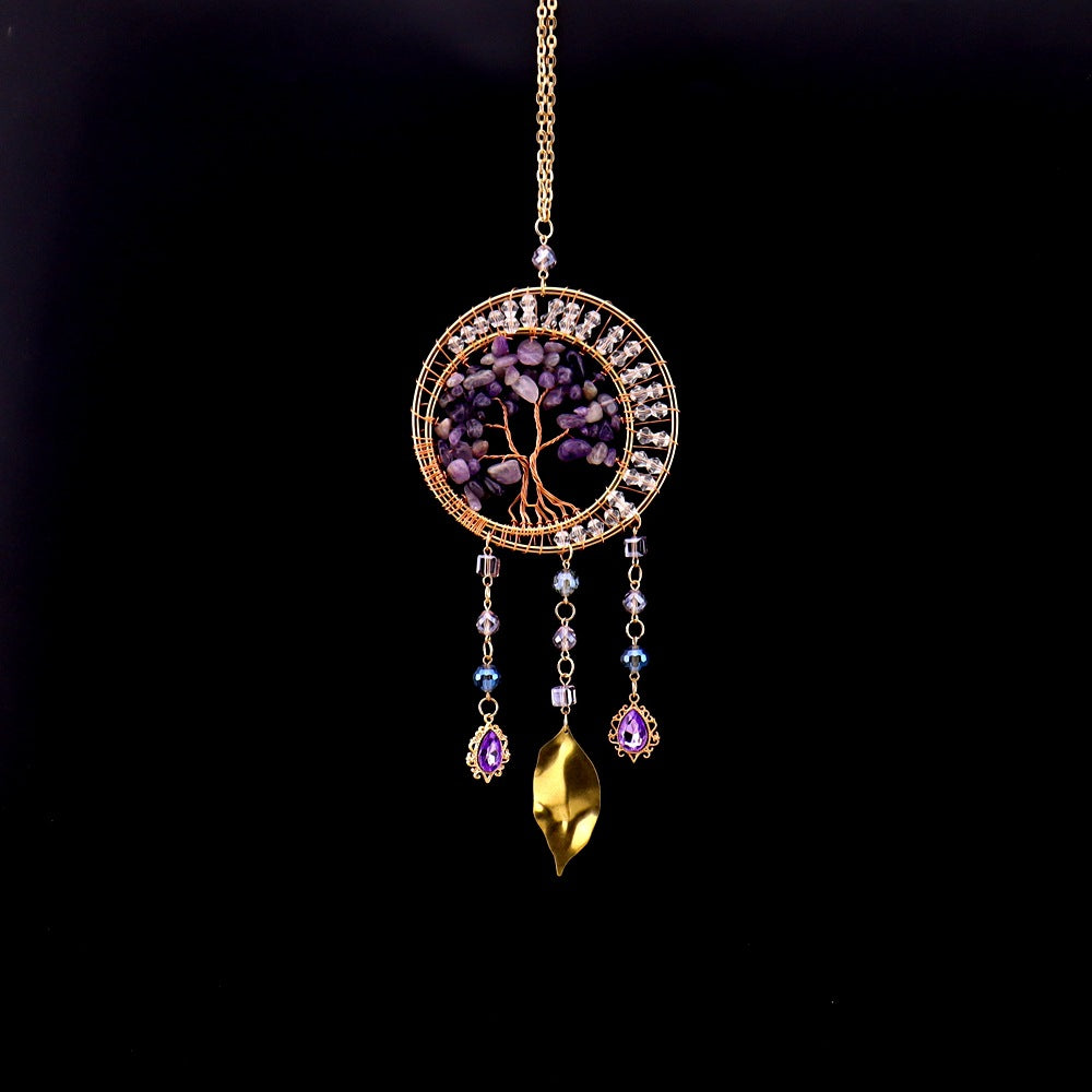 zensoullab Sun Catcher Crystal Pendant Sunshine Rainbow Dream Catcher Wind Chime Hanging Decoration Girl's Room Gift Pendant