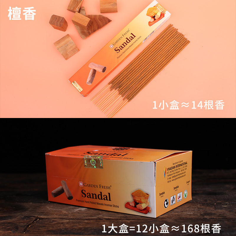 zensoullabGF Hot-Selling Indian Incense 18 Flavors Masala Handmade Sandalwood Agarwood Imported Aromatherapy Incense Stick Tibetan Incense