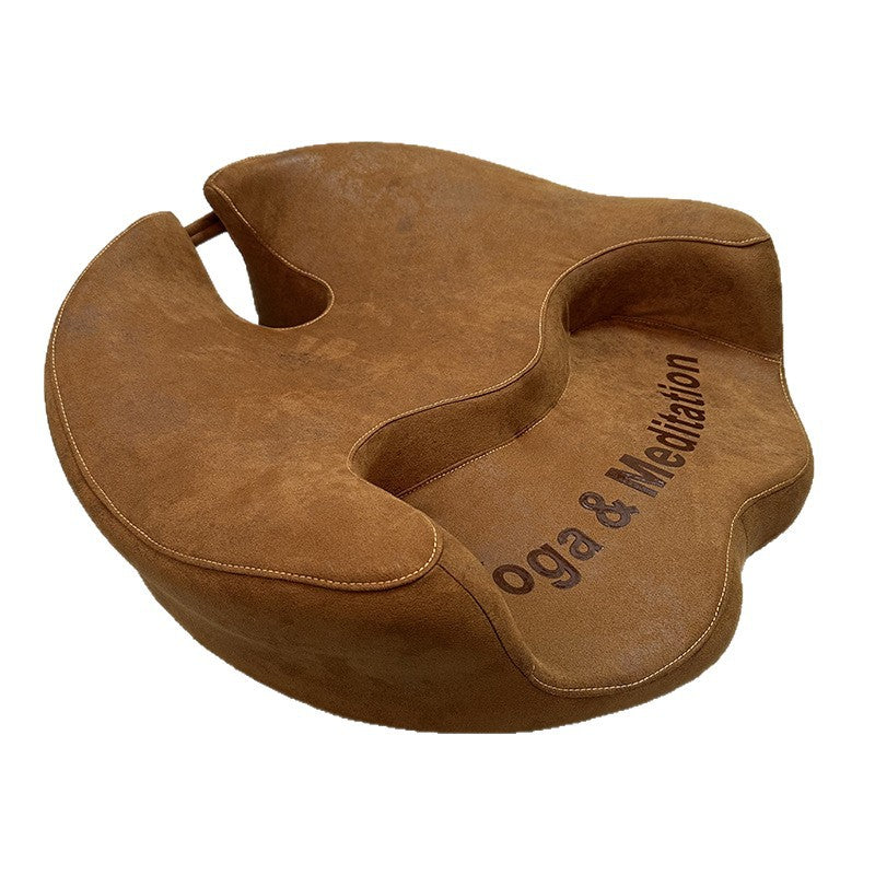 zensoullab Double Disc Memory Foam Cushion Yoga Long Sitting Non-Collapsing Removable Washable Meditation Cushion Meditation Seat Zen Meditation Cushion