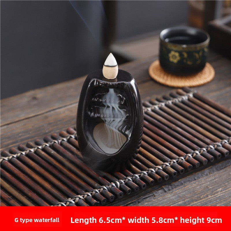 zensoullab Ceramic Backflow Incense Burner Creative Home Office Incense Decoration Incense Burner Direct Supply One Piece Supply