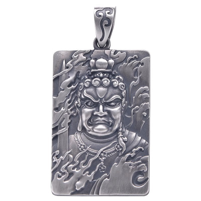 zensoullab Fudo Myooh Pendant for Men Rooster Zodiac Buddha Amulet Talisman
