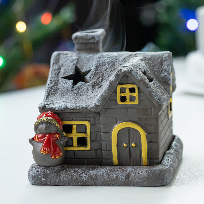 zensoullab Christmas themed ceramic incense burner