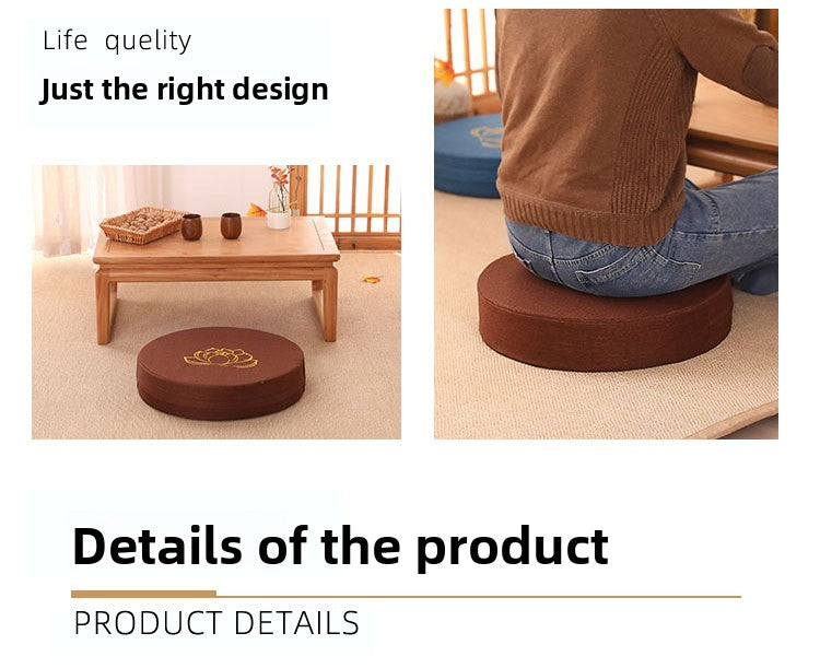 Zensoullab Japanese Style Tatami Mat Futon Cushion Thickened Stool Removable and Washable Window Cushion round Meditation Cushion Meditation Pray Cushion