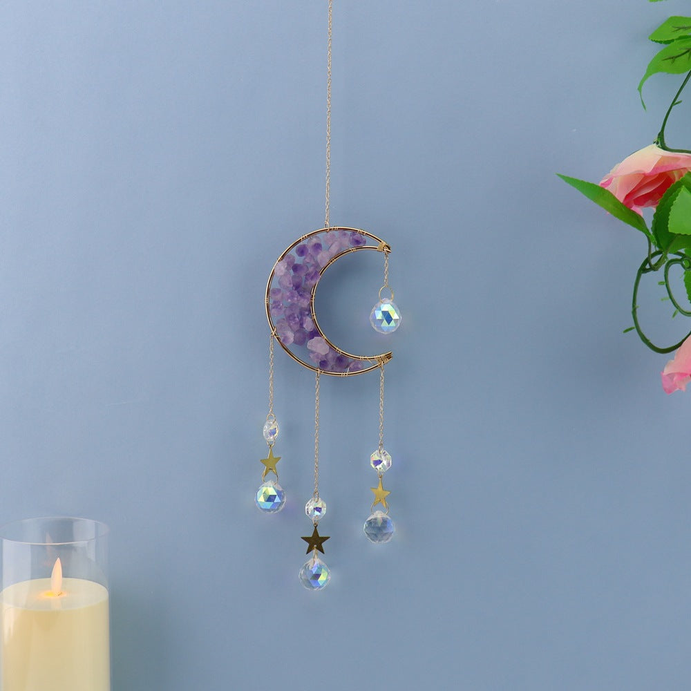 zensoullab Home Decor Pendant Inspiration Design Natural Crystal Tree of Life Sun Catcher Crystal Wind Chime