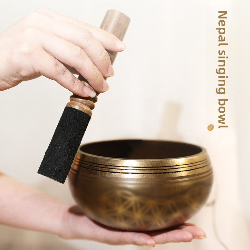 zensoullab Nepal Handmade Singing Bowl Meditation Healing Sanskrit Bowl Sound Wave Healing Yoga Meditation Bowl Buddha Sound Bowl Copper Bowl
