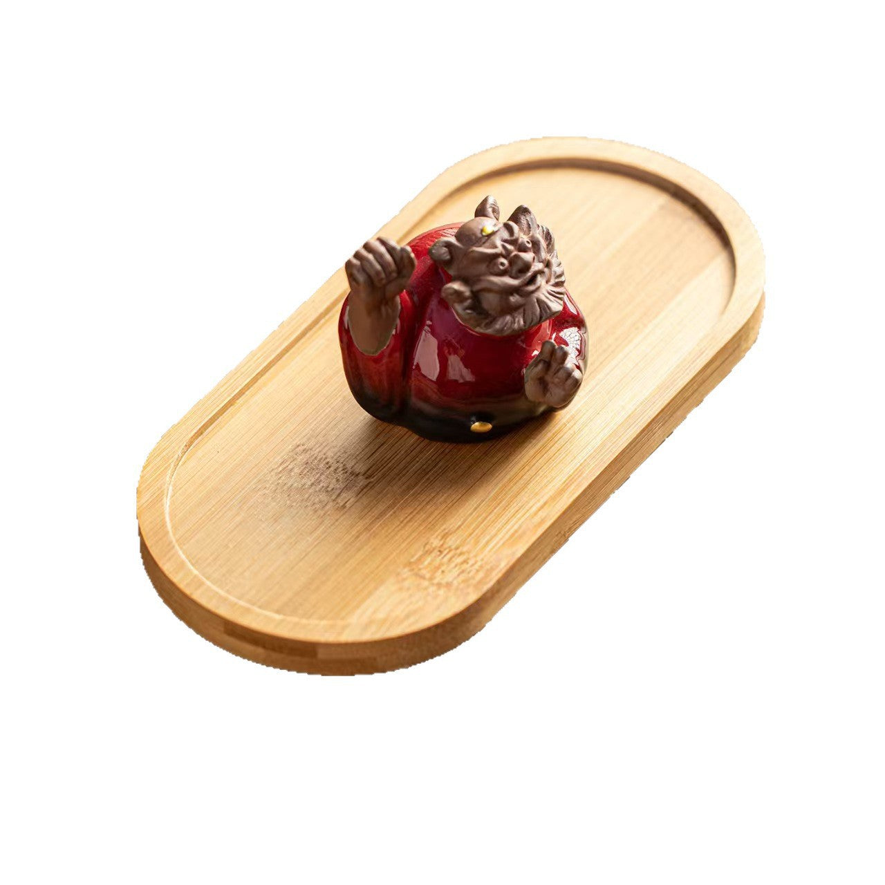 zensoullab Zhongkui Incense Holder Mini Creative Purple Clay Kiln Change Travel Aromatherapy Zhongkui Ornament Blessing Gift Incense Ceremony Gift Box Incense Burner