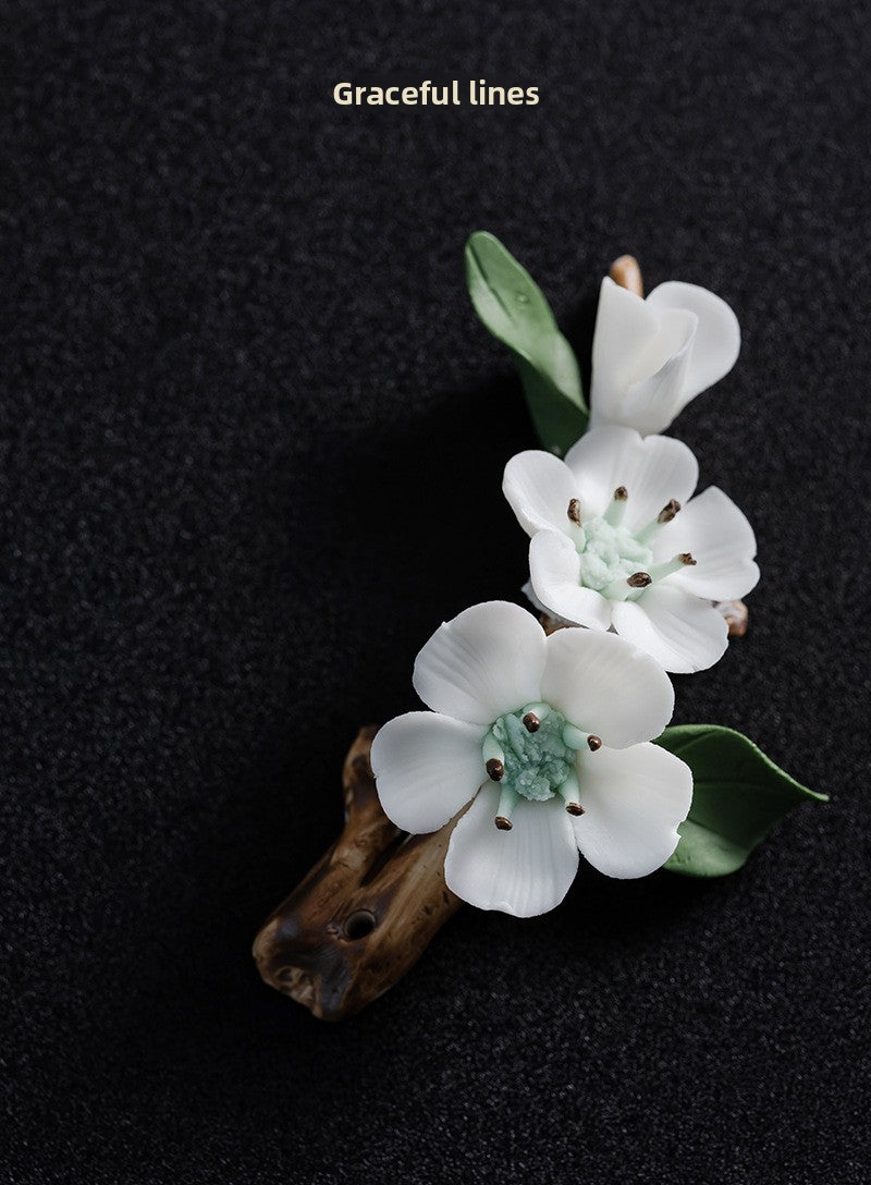 zensoullab Ceramic Flower Incense Holder